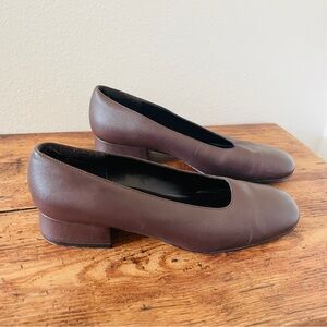 Vintage J.G. Hook Brown Leather Pumps - Office Heels